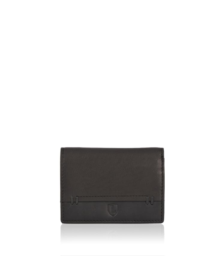 Stitch Leather Tri-Fold Wallet