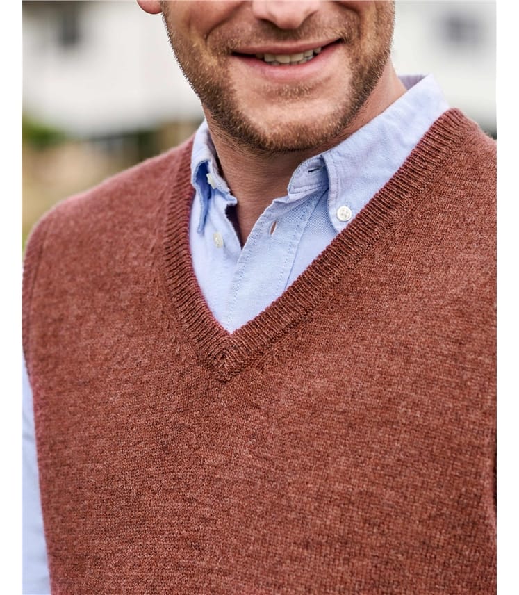 Mens Classic Lambswool Slipover