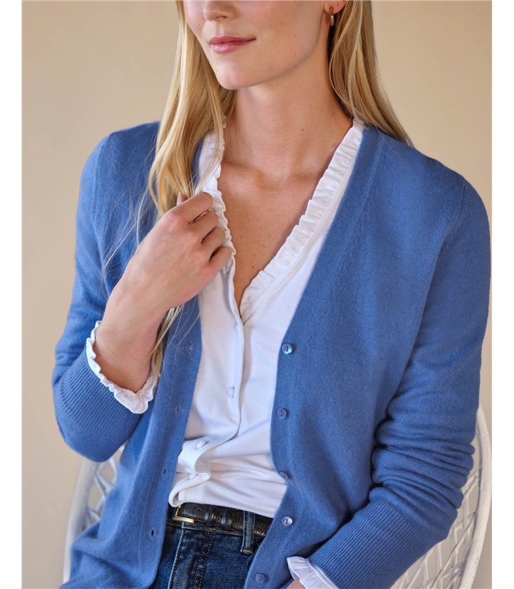 Cashmere V Neck Cardigan