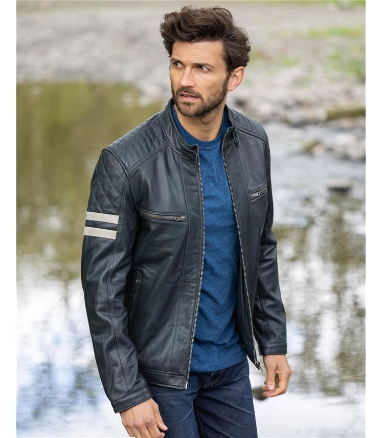 Mens Leather Jackets & Boiled Wool Coats | WoolOvers UK