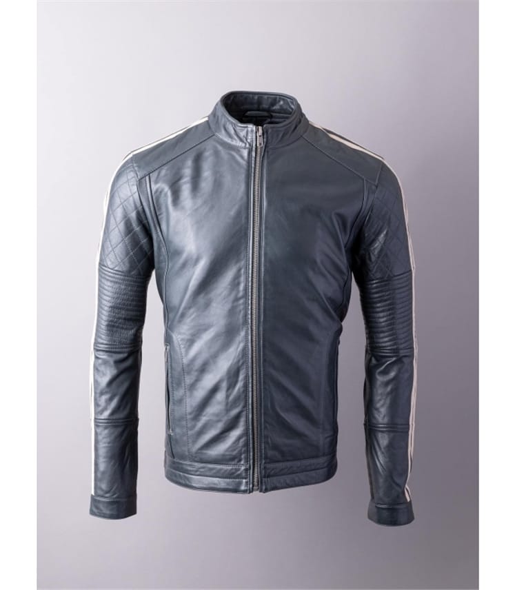 Evan Leather Biker Jacket
