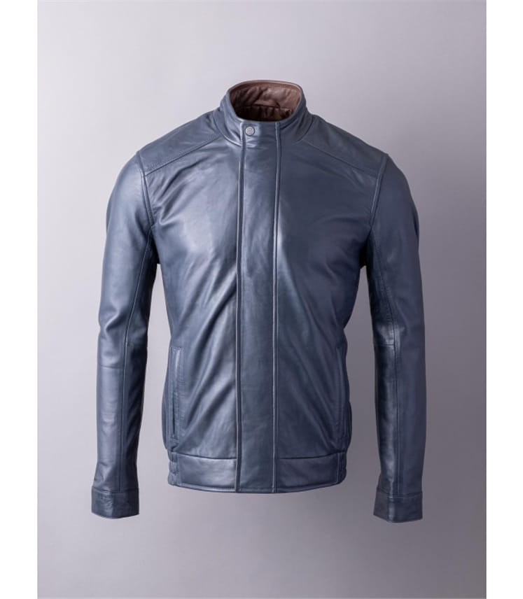 Swinside Leather Bomber Jacket