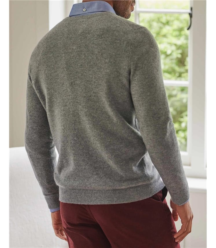 Pure Cashmere V Neck Jumper