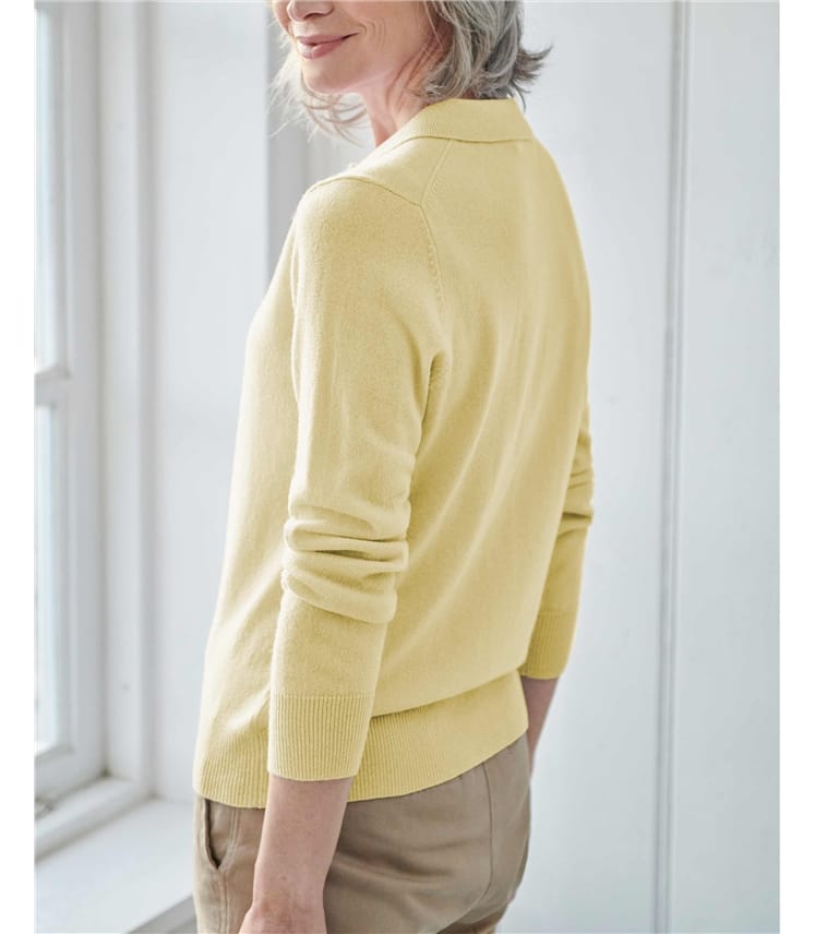 Polo en maille - Femme - Cachemire & Mérinos