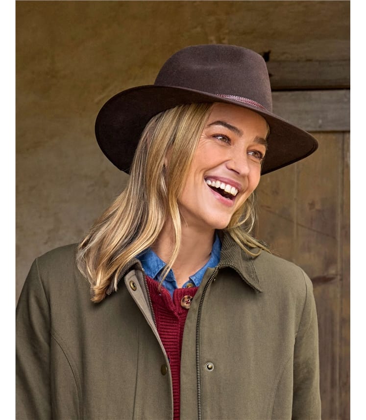 Chapeau Fedora - Femme - Pur Laine