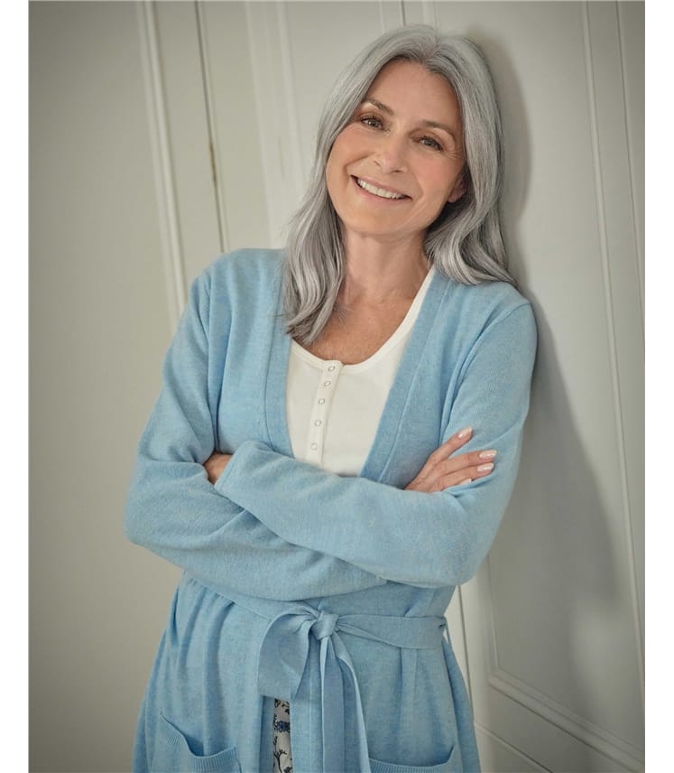 Robe de chambre luxueuse - Femme - Cachemire & Mérinos