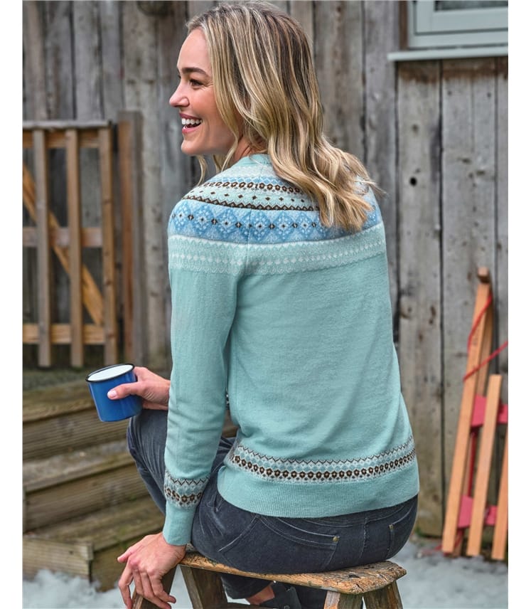 Hübscher Pullover mit Fair-Isle-Passe