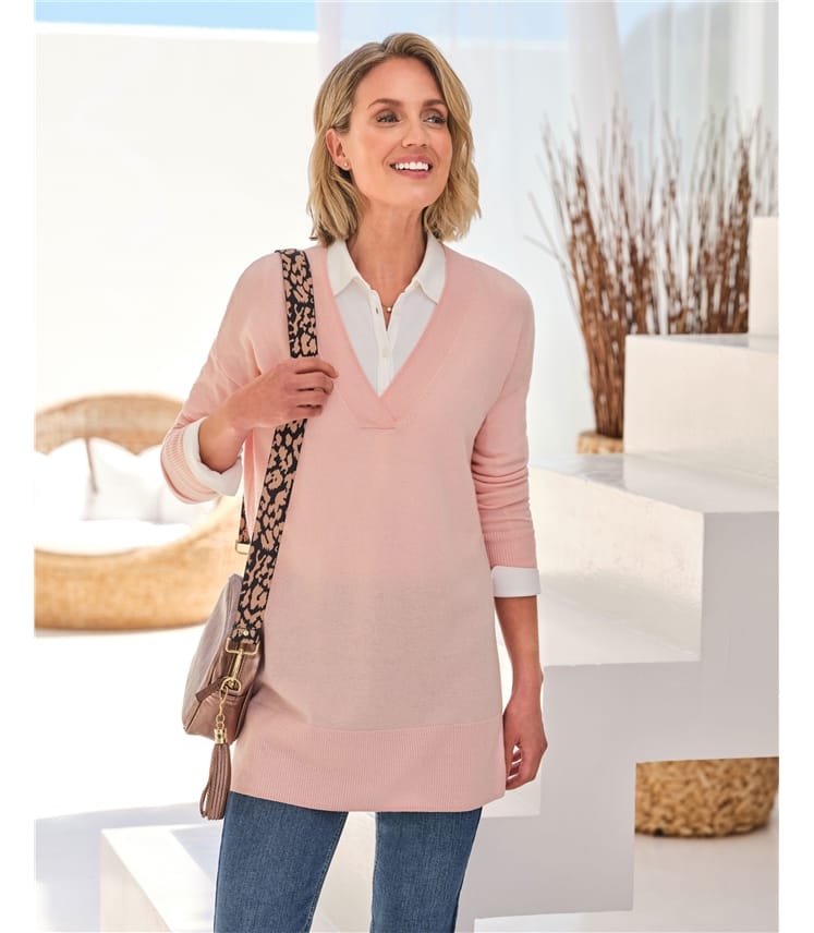 Longline cashmere sweater hotsell