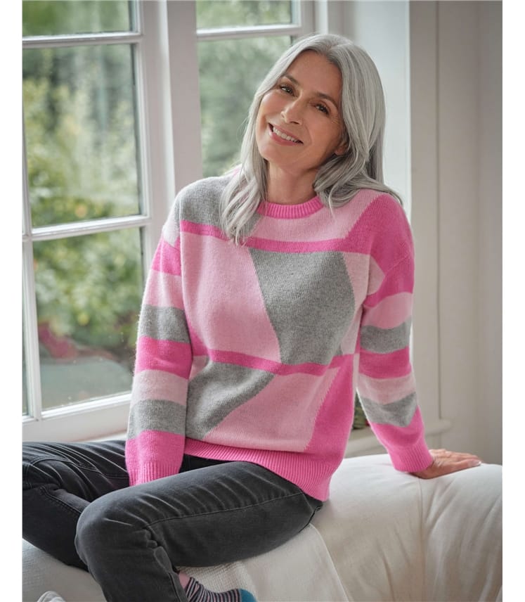 Large Geo Pattern Jumper