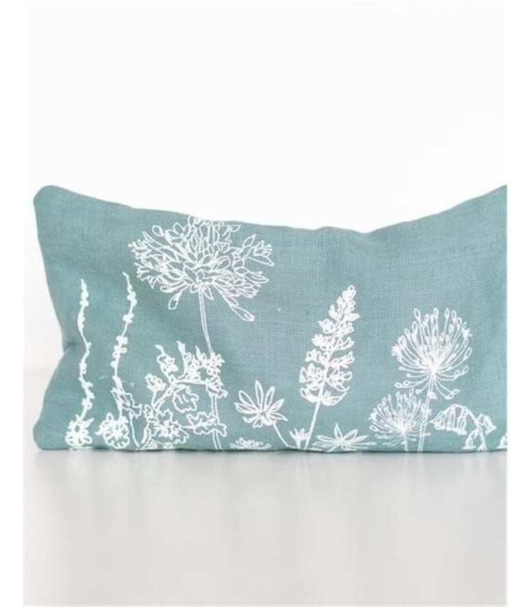 Linen Eye Pillow with Floral Design