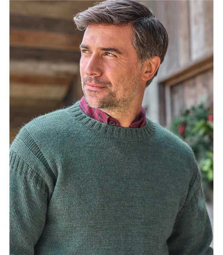 Guernsey-Pullover aus reiner Wolle