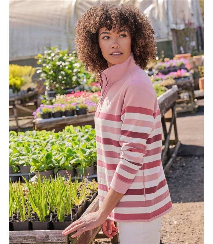 Organic Cotton Half Zip Sweatshirt