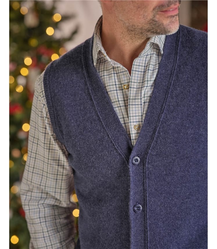 Mens Lambswool Waistcoat