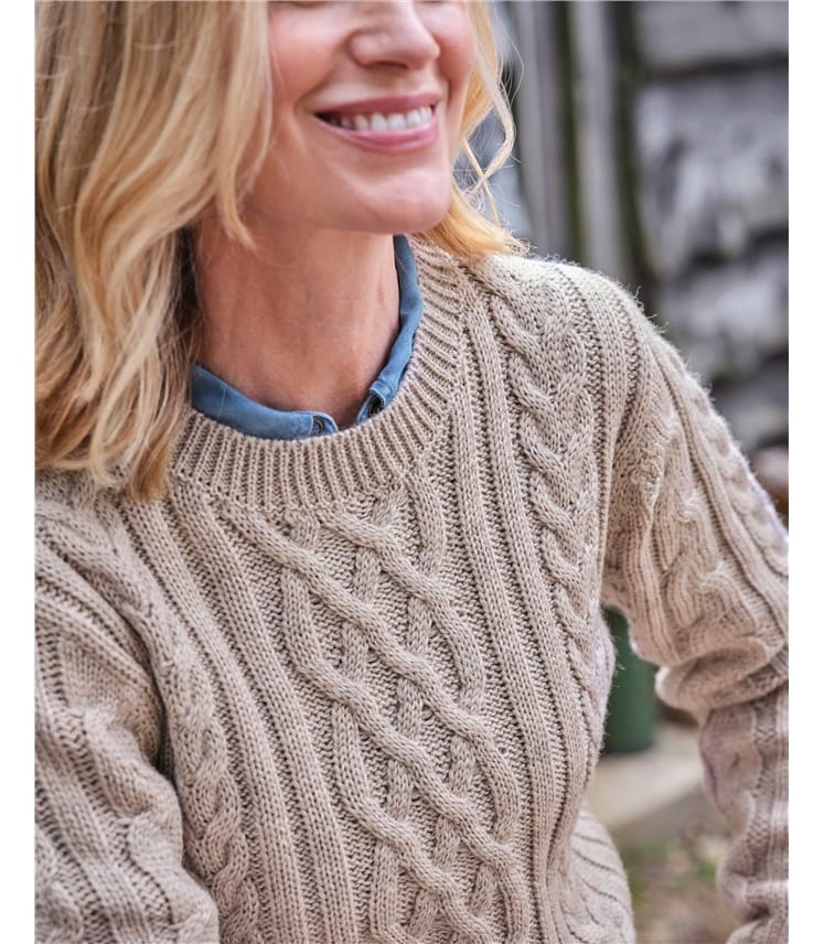 WOMEN'S WASHABLE SOFT KNIT CREW NECK SWEATER