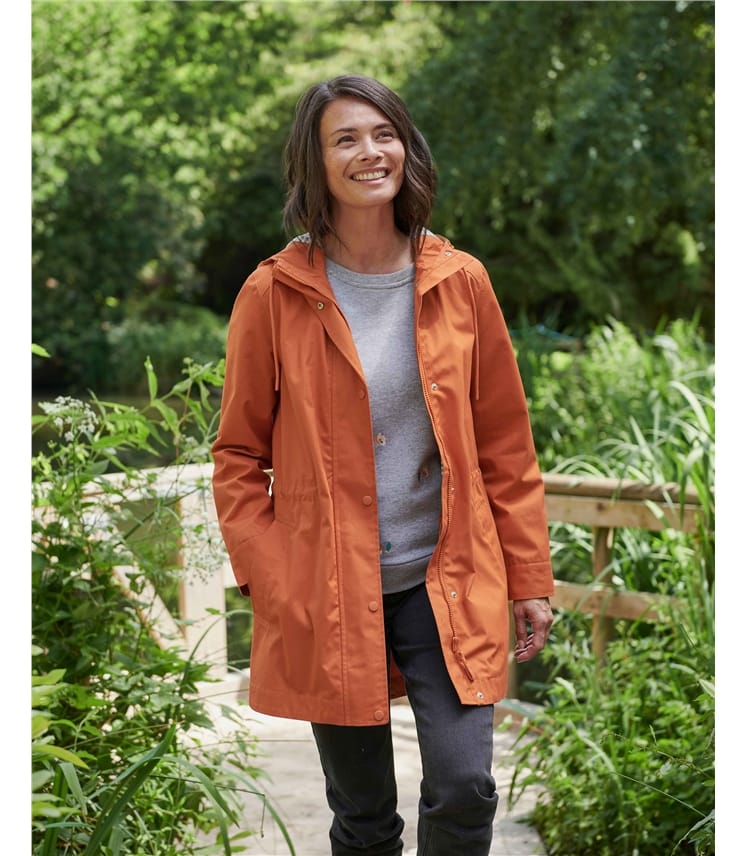 Long length shop rain jacket