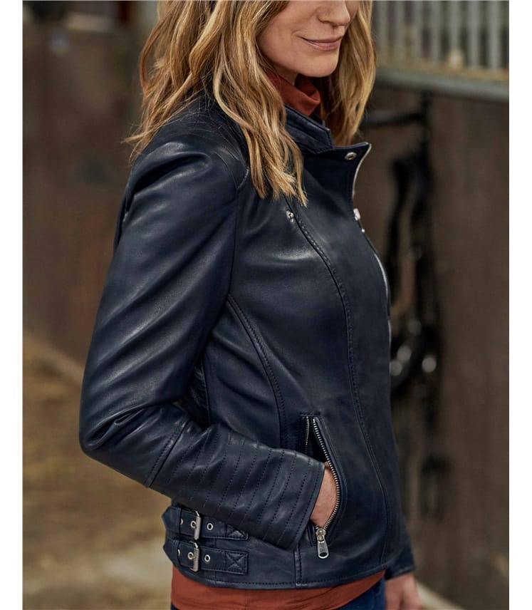Toni Leather Biker Jacket
