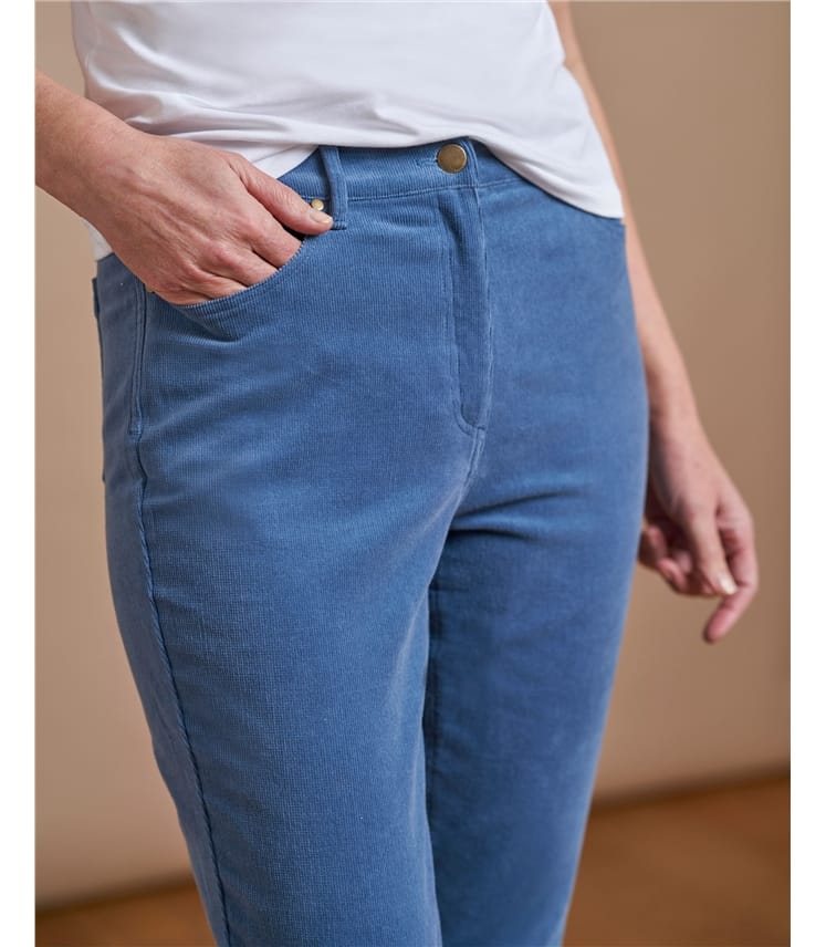 Blue | Organic Cotton Cord Jeans | WoolOvers UK