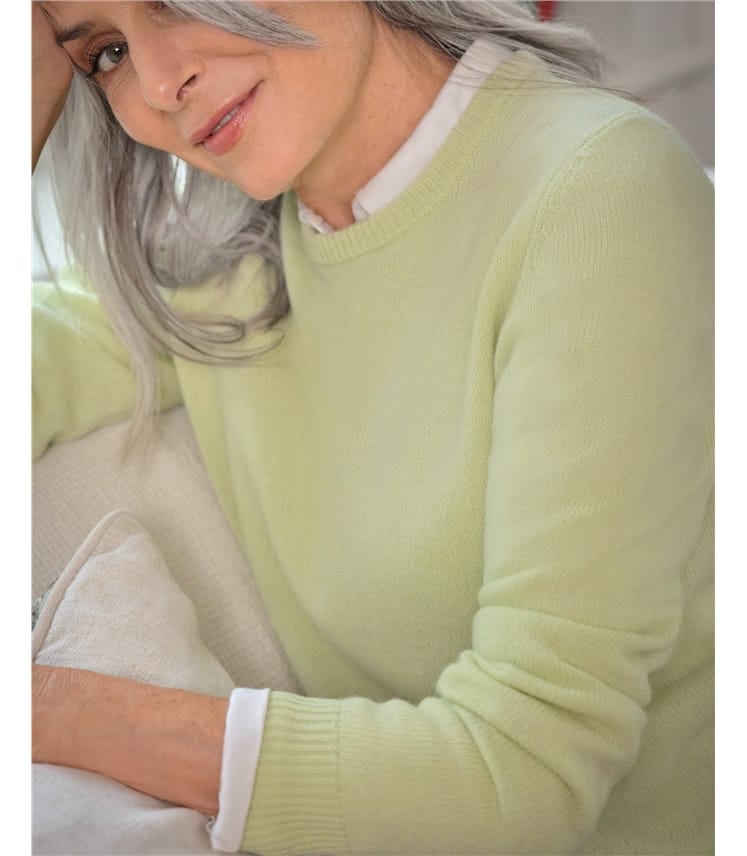 Pull à col rond – Femme – Laine d’agneau certifiée 100% RWS 