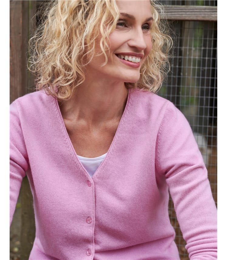 womens mauve cardigan