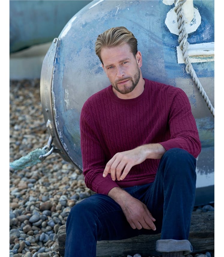 Pull Cardigan Homme Hartford En Laine Mérinos - Taille L, Bleu, Occasion Très Bon état