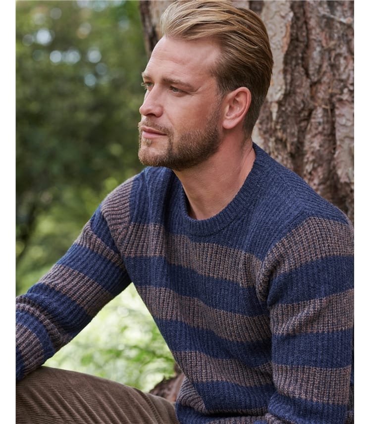 Textured Marl Stripe Sweater