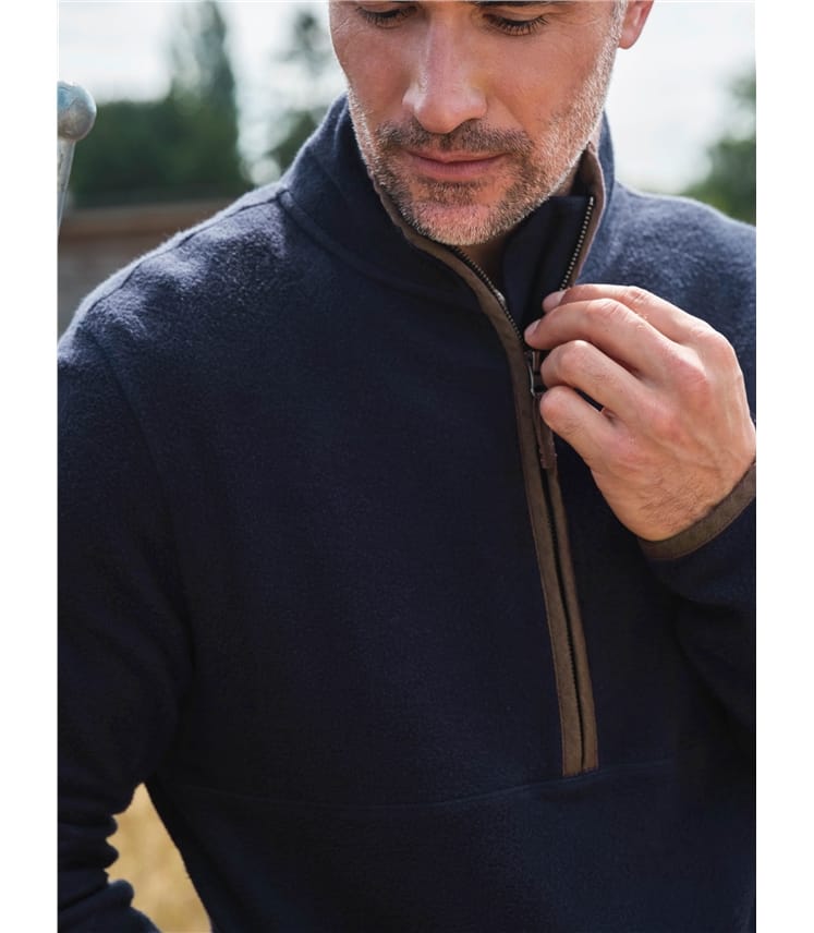 Organic Cotton Half Zip Fleece