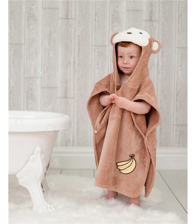 Cheeky Monkey Toddler Poncho Towel