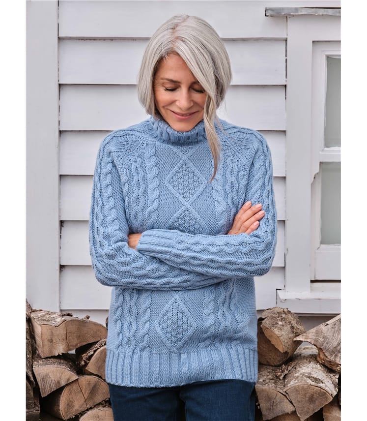Totême Wolle Pullover mit Reißverschluss in Natur Damen Bekleidung Pullover und Strickwaren Sweatjacken 