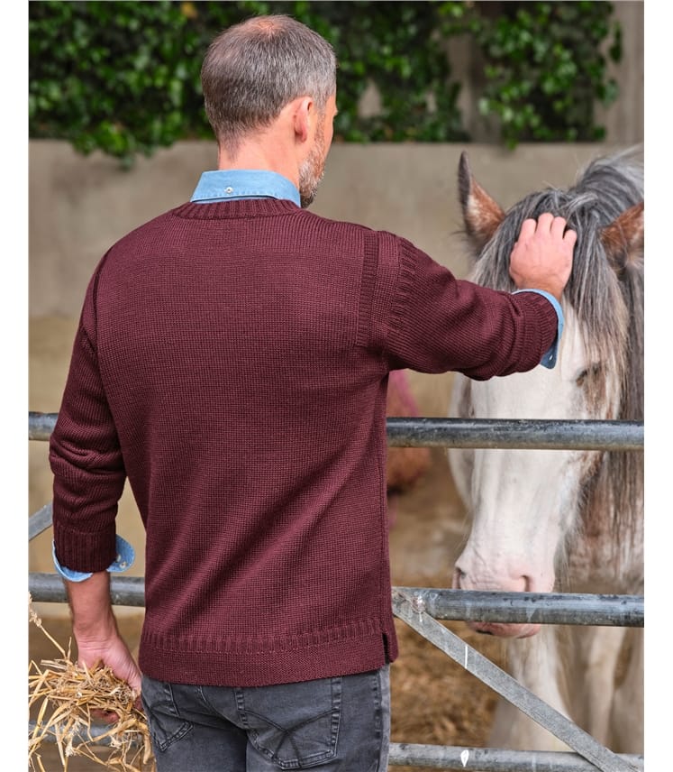 Guernsey-Pullover aus reiner Wolle