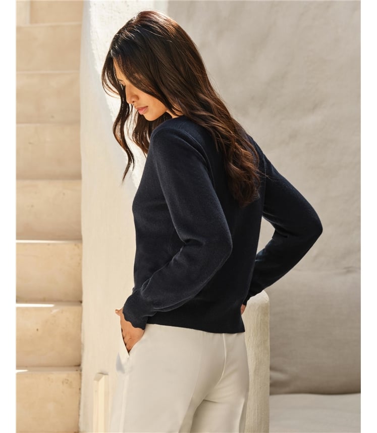 Scalloped Edge Cardigan