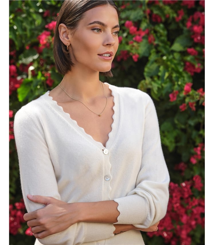 Scalloped Edge Cardigan