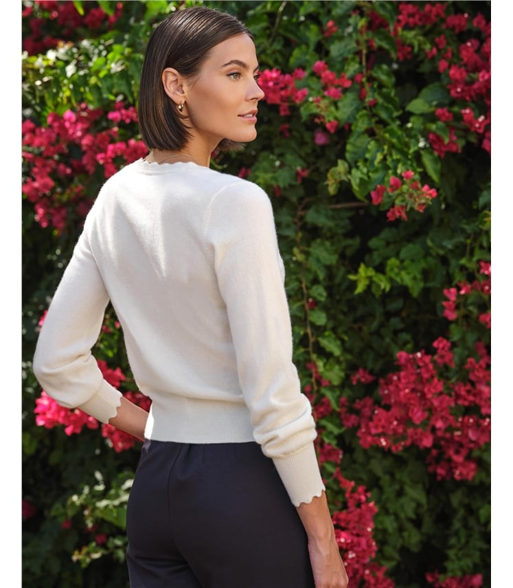 Scalloped Edge Cardigan