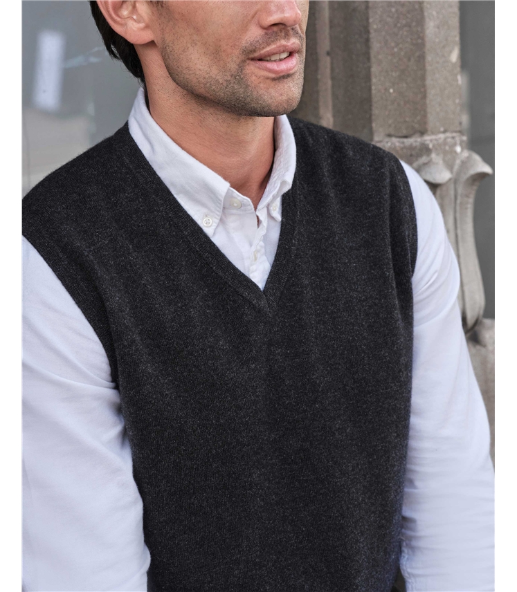 Mens Cashmere Slipover