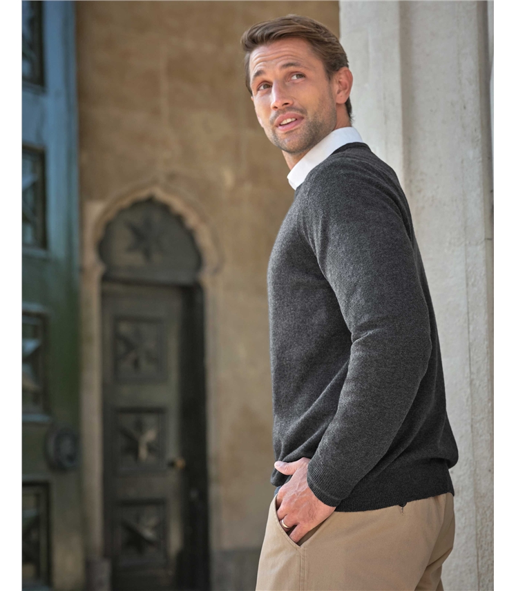 Mens Cashmere Crew Sweater