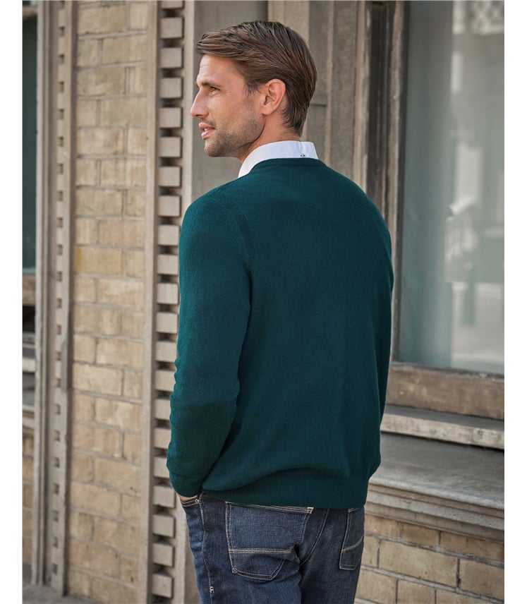 Mens Cashmere V Sweater