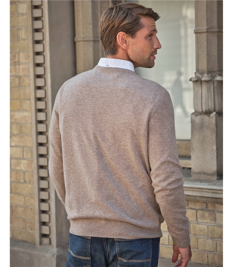 Mens Cashmere V Sweater