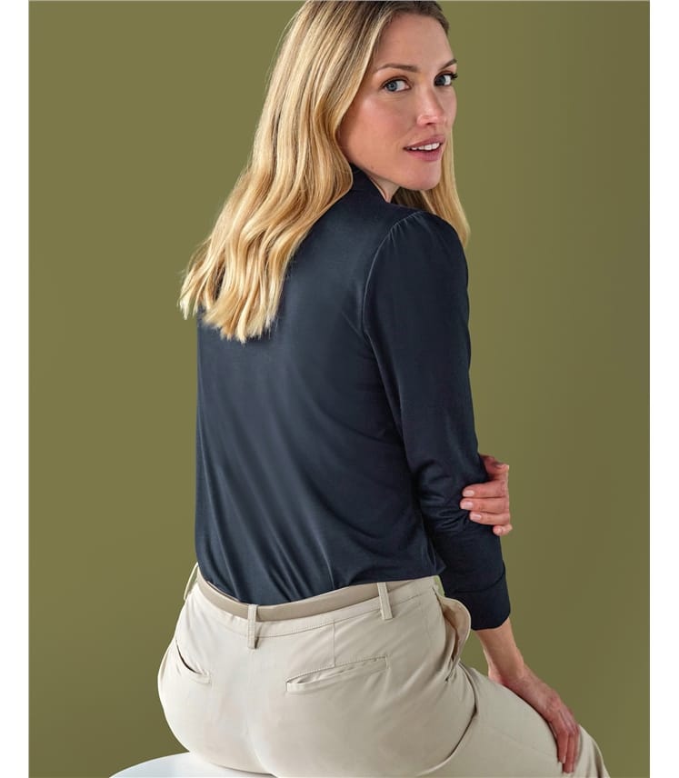 Viscose Jersey V Neck Shirt