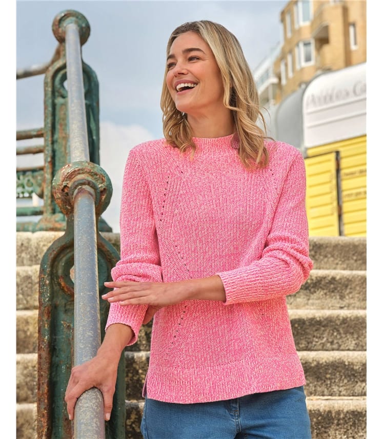 Cotton Twist Pointelle Jumper