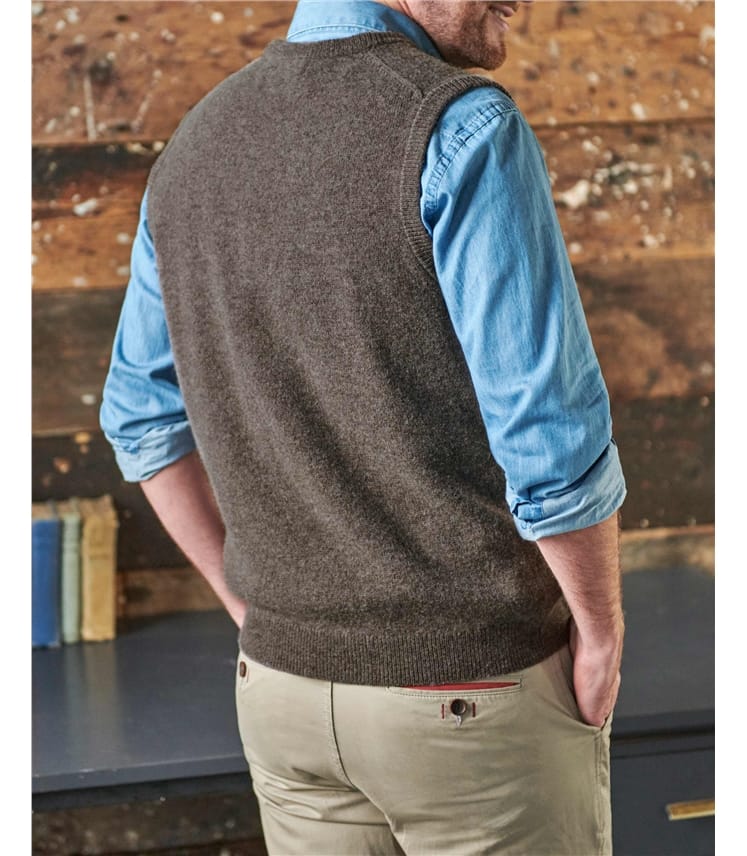 Mens Classic Lambswool Slipover