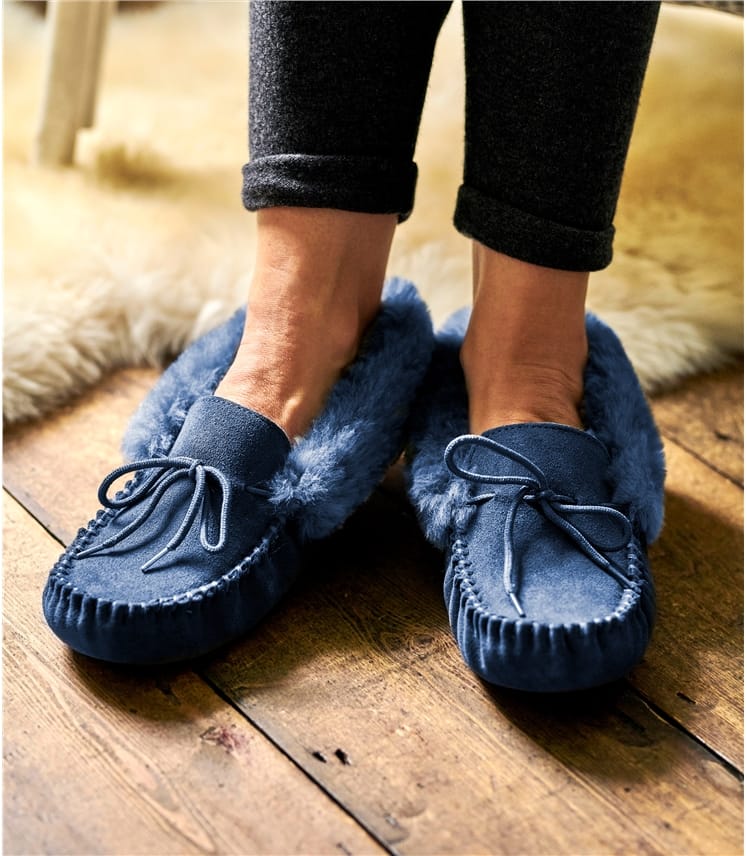 Sheepskin 2025 moccasins womens