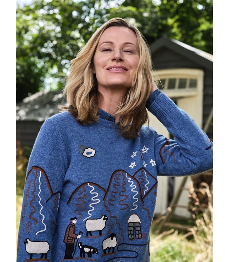 Shepherd Embroidered Sweater