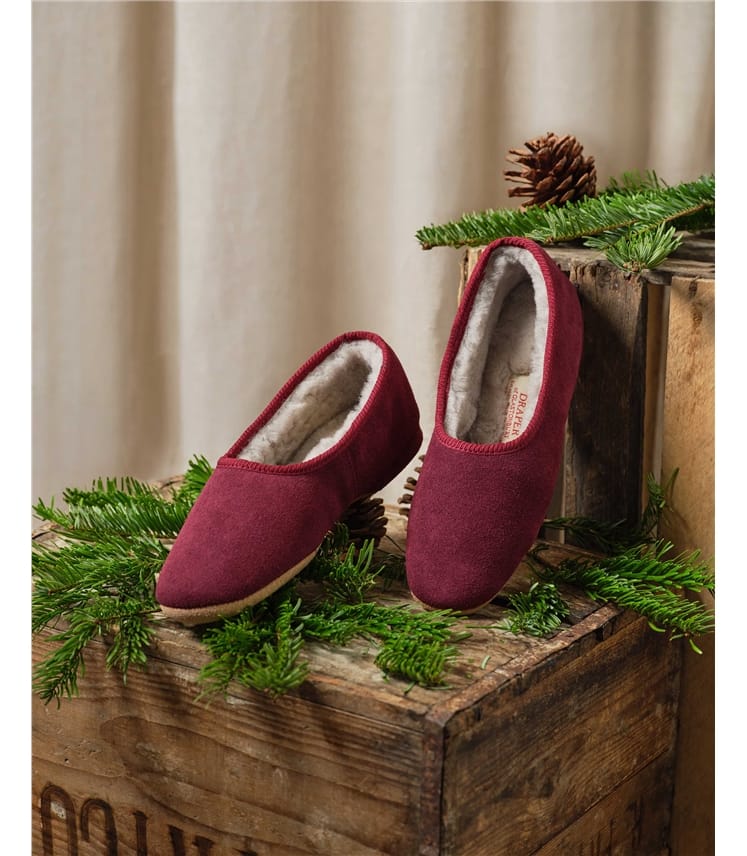 Womens Ballerina Sheepskin Slippers