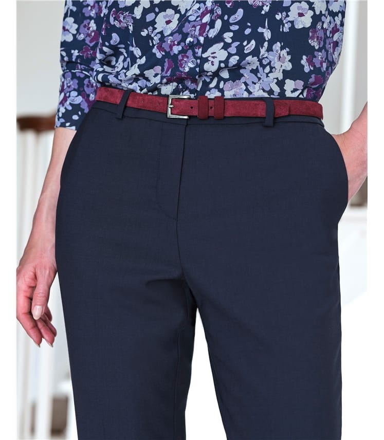 Wool Slim Leg Trouser
