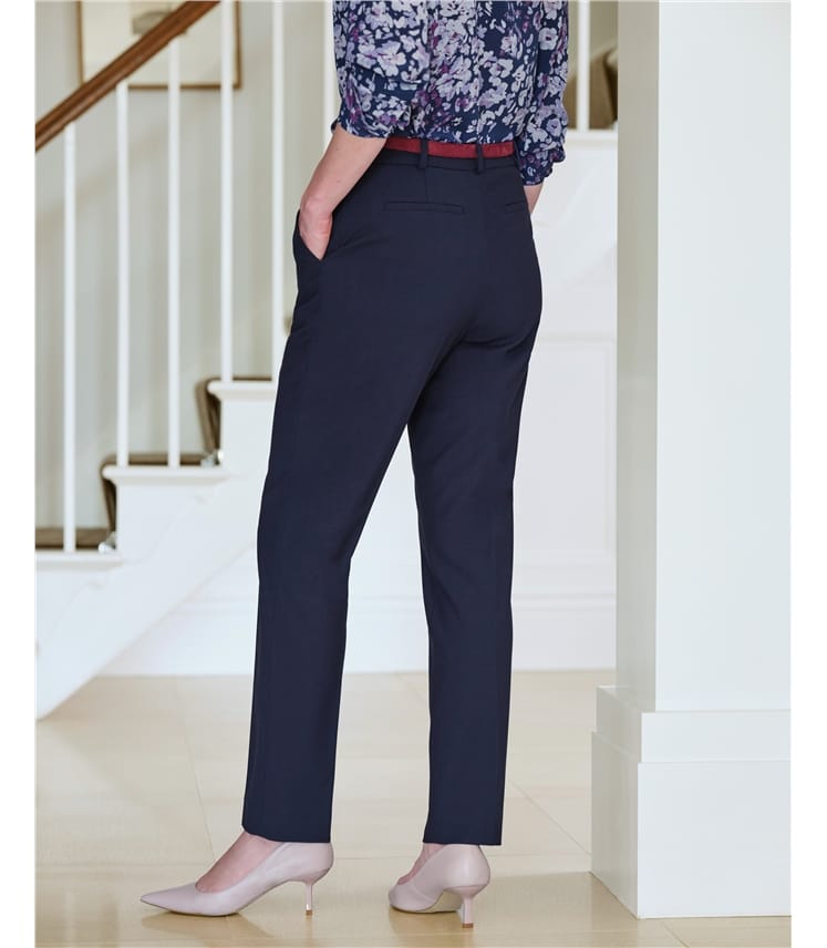 Wool Slim Leg Trouser