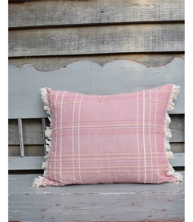 Textured Check Cushion