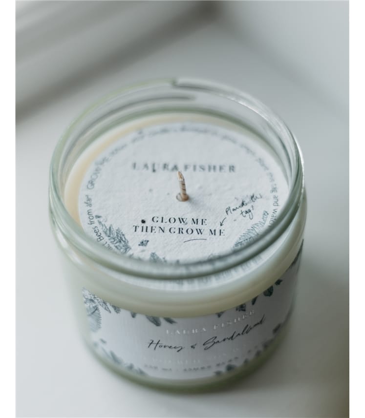 sandalwood and honey candle