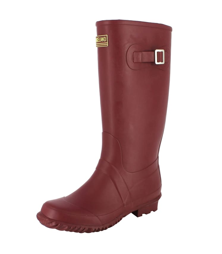 Womens tall burgundy on sale boots