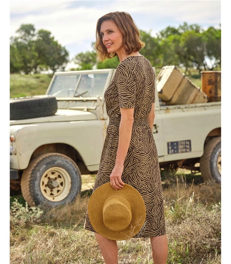 Shirred Waist Jersey Dress