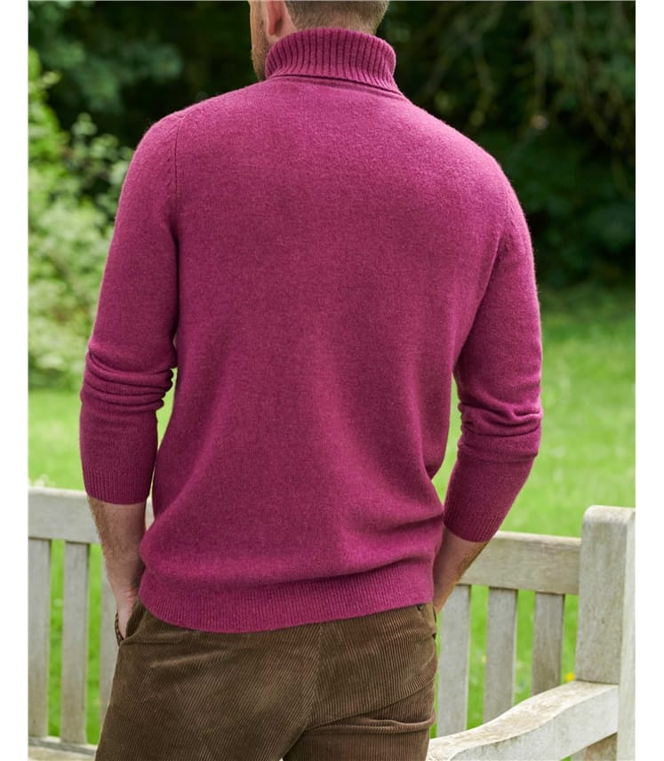 Rollkragenpullover aus Lammwolle für Herren