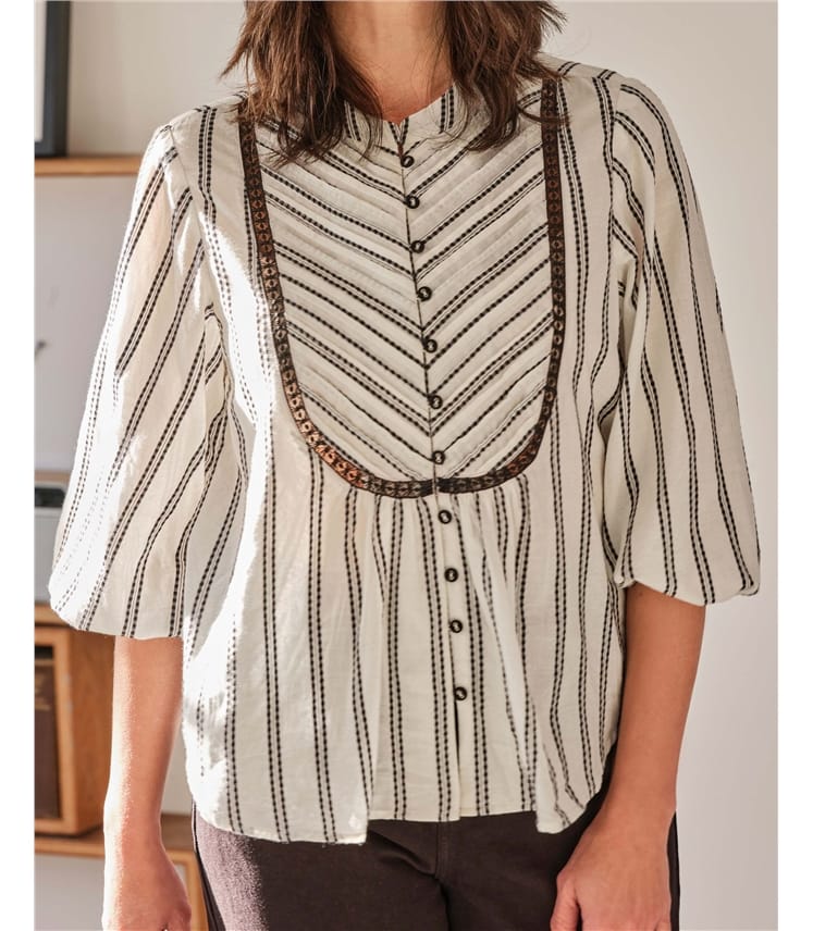 Lucilla Organic Cotton Stripe Blouse
